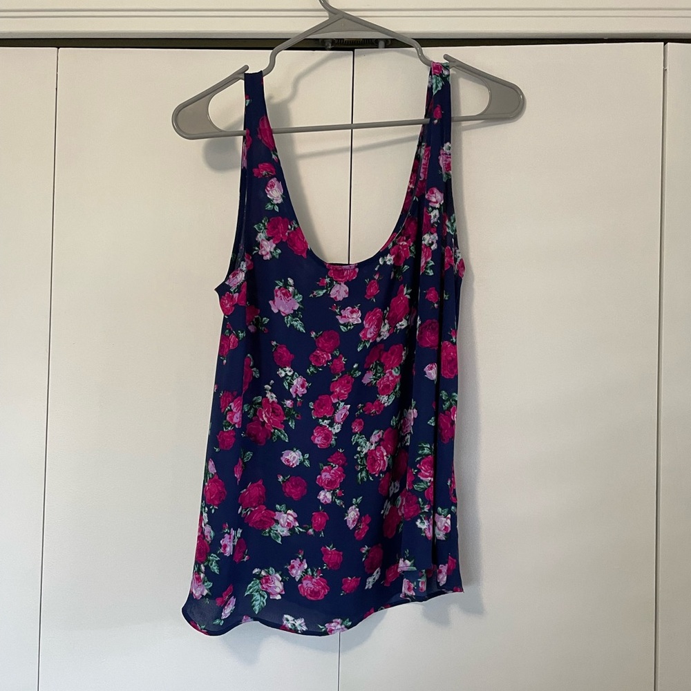 Forever 21 floral crop top